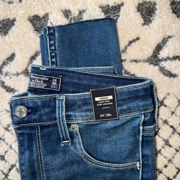 Women's Abercrombie & Fitch Simone High Rise Jean Legging NWT Size 24 - Picture 9 of 9
